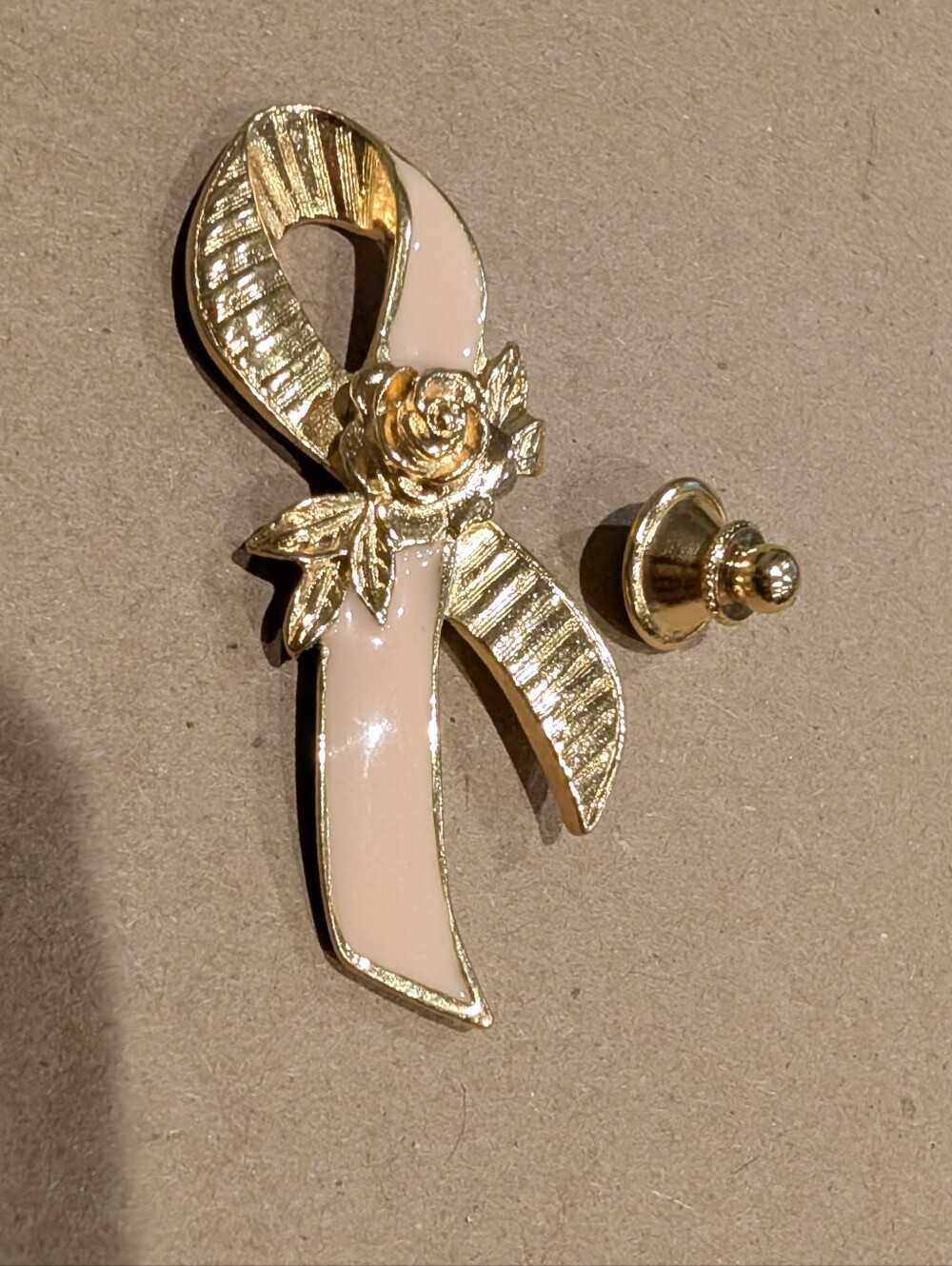 Vintage Avon Breast Cancer Awareness Ribbon Pin